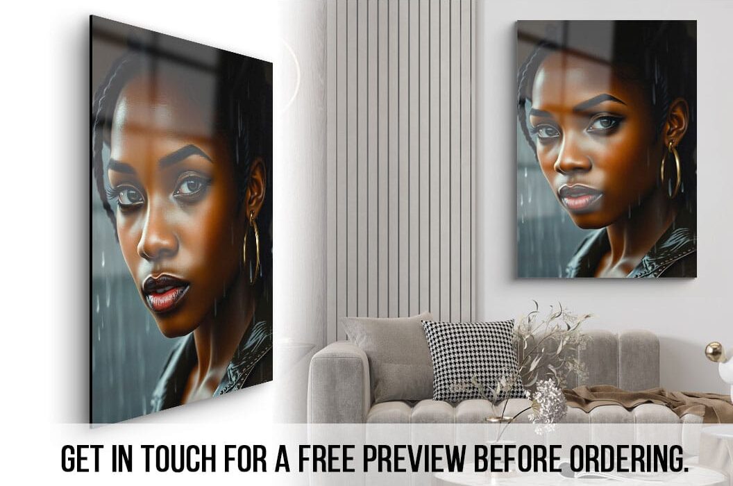 Artwork displayed on a canvas mockup