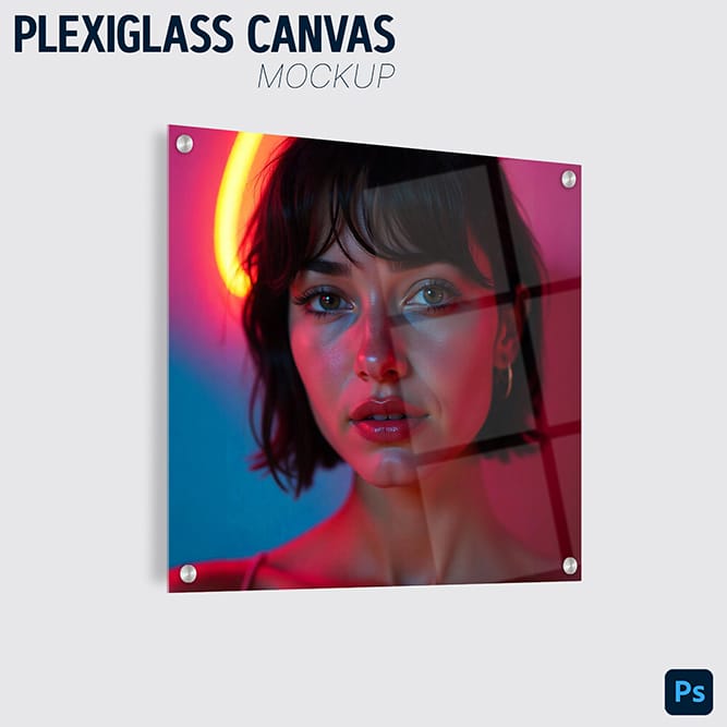 plexiglass mockup 1x1 siize ratio 2