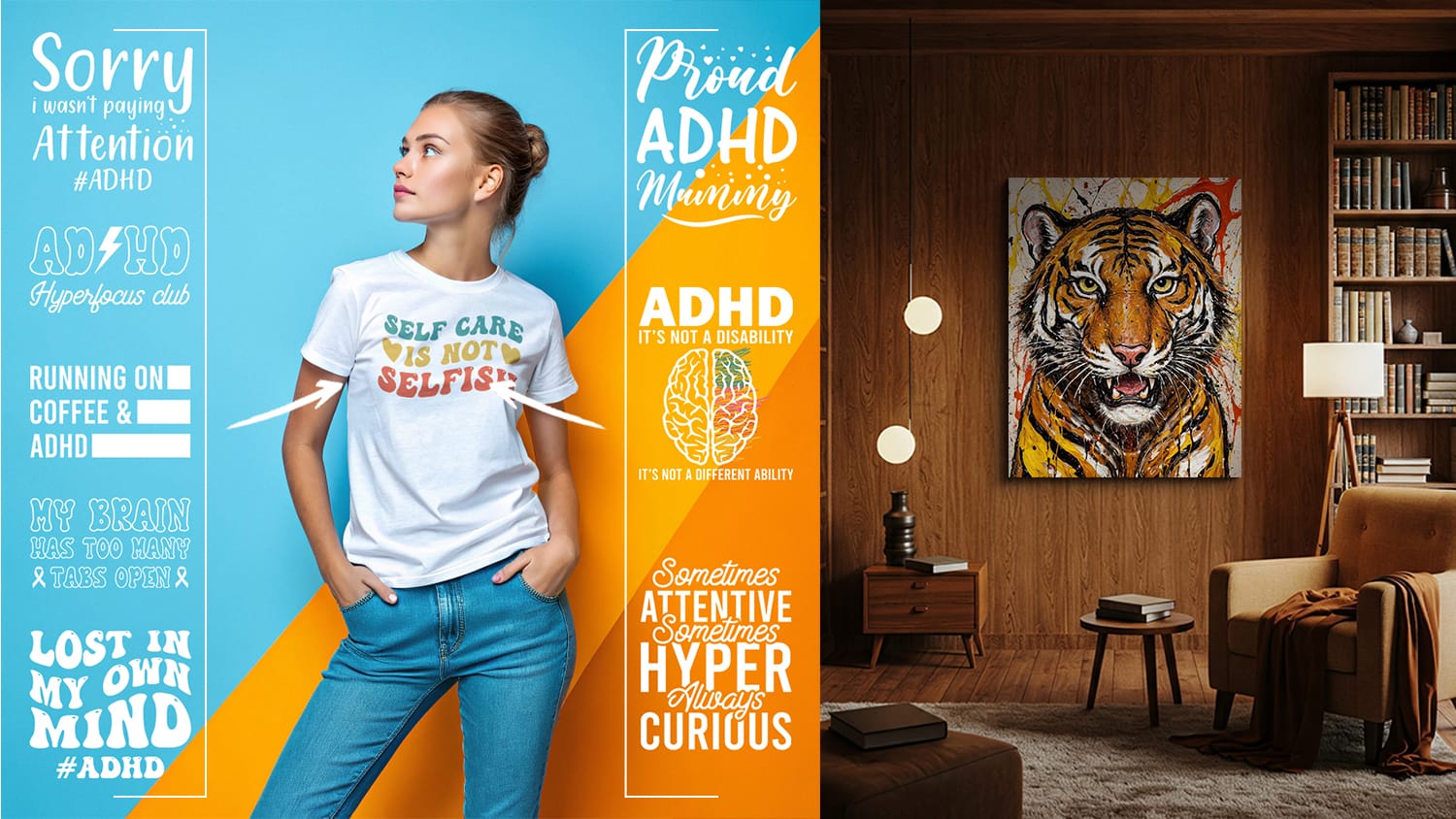 Design on t-shirt mockup