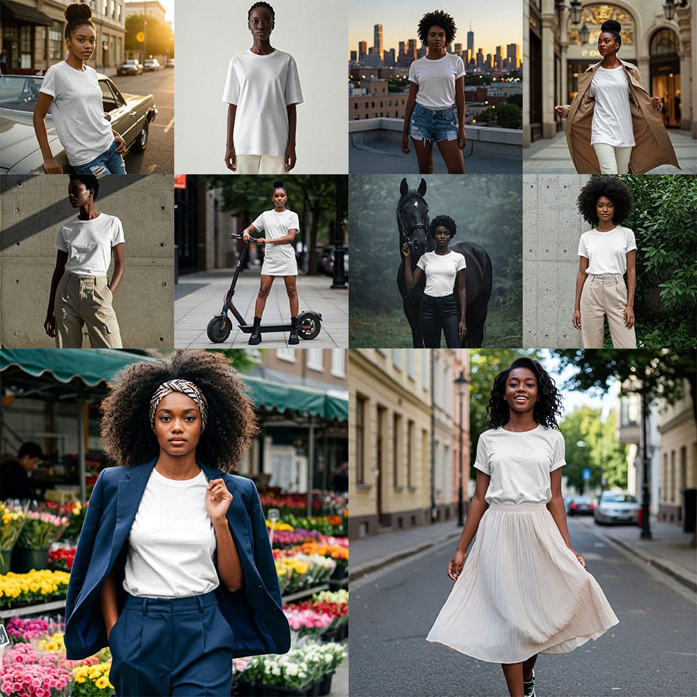 Black Girl T-Shirt Mockup