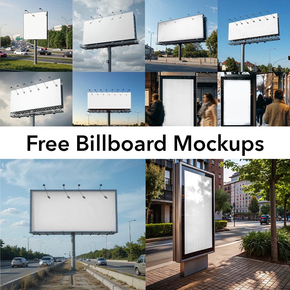 Free billboard mockup
