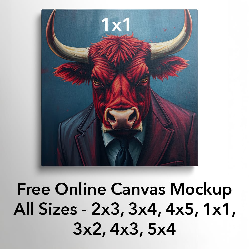 free online canvas mockup